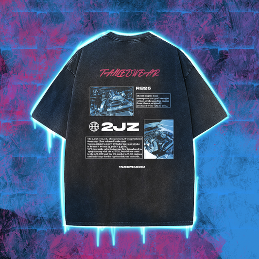 Sports car oversized t-shirt